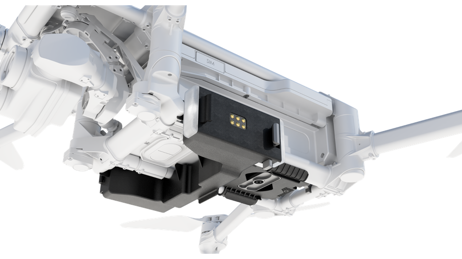 Tundra STROBE module mounted on a drone (official Tundra Drone render)