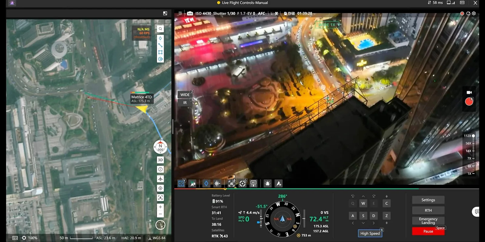 DJI FlightHub 2 operations view managing multiple automated dock-based drone survey missions from one office.