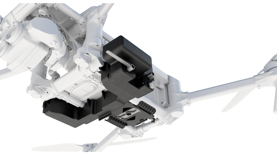 Tundra DROP module mounted on a drone (official Tundra Drone render)