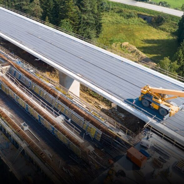 Enterprise drone capturing corridor data for infrastructure inspection and modeling.