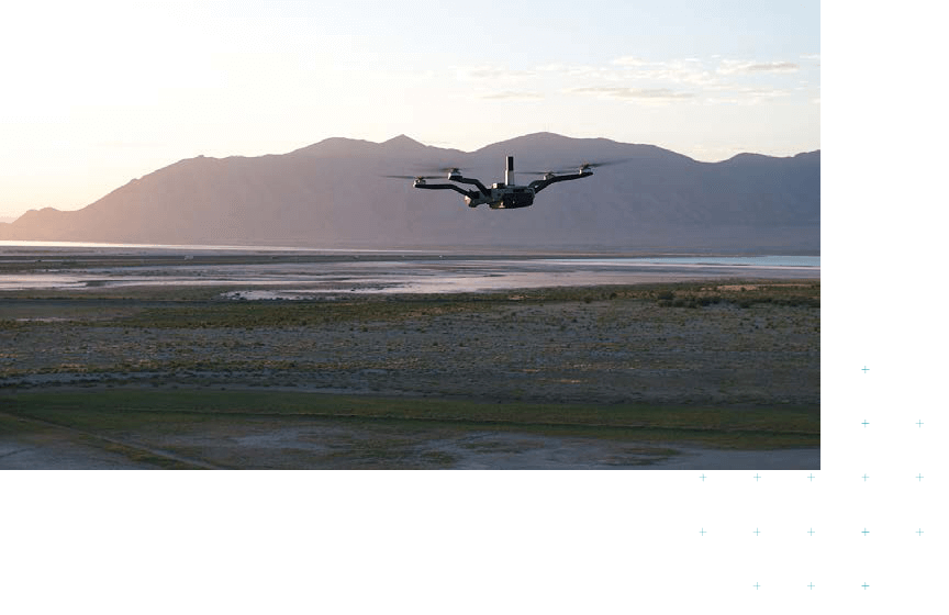 Teal Black Widow aircraft flying in an official Teal Drones image.