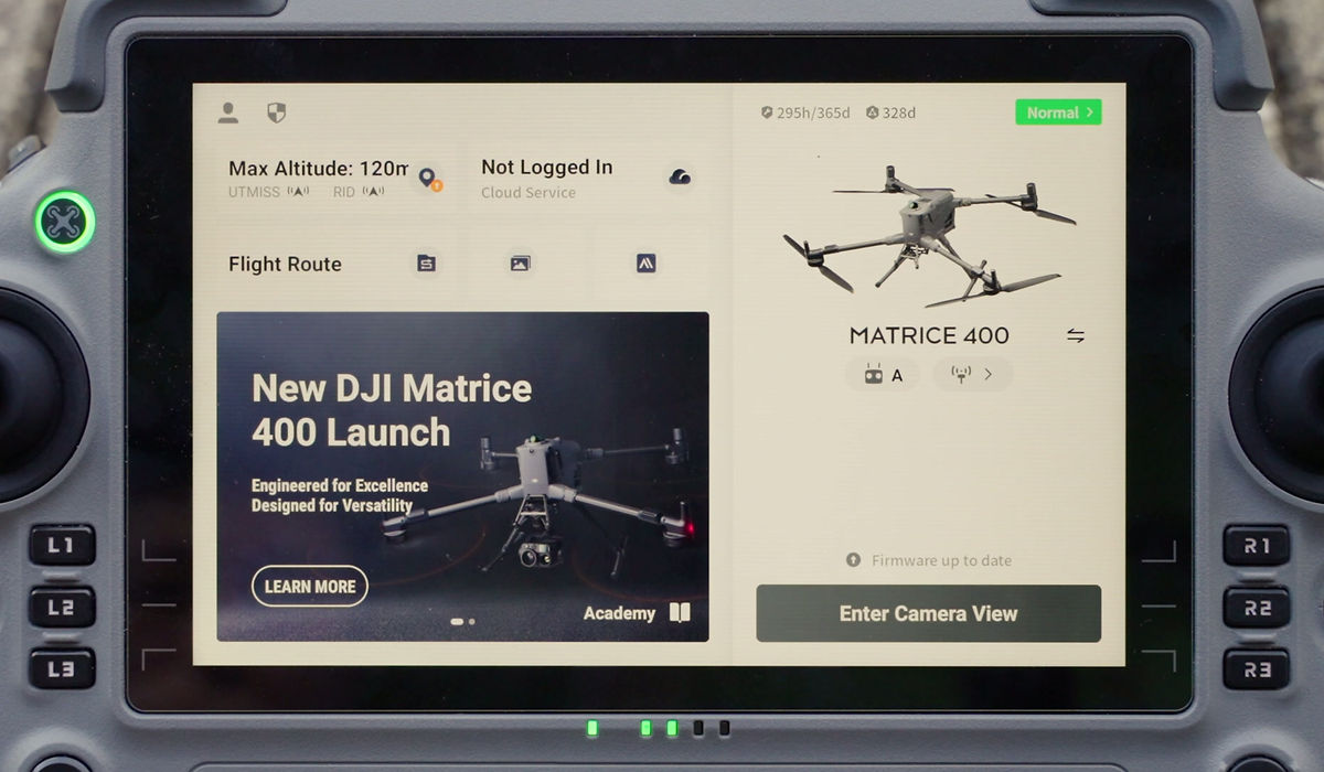 AIRINS.ai mission interface showing drone screening data and flight context