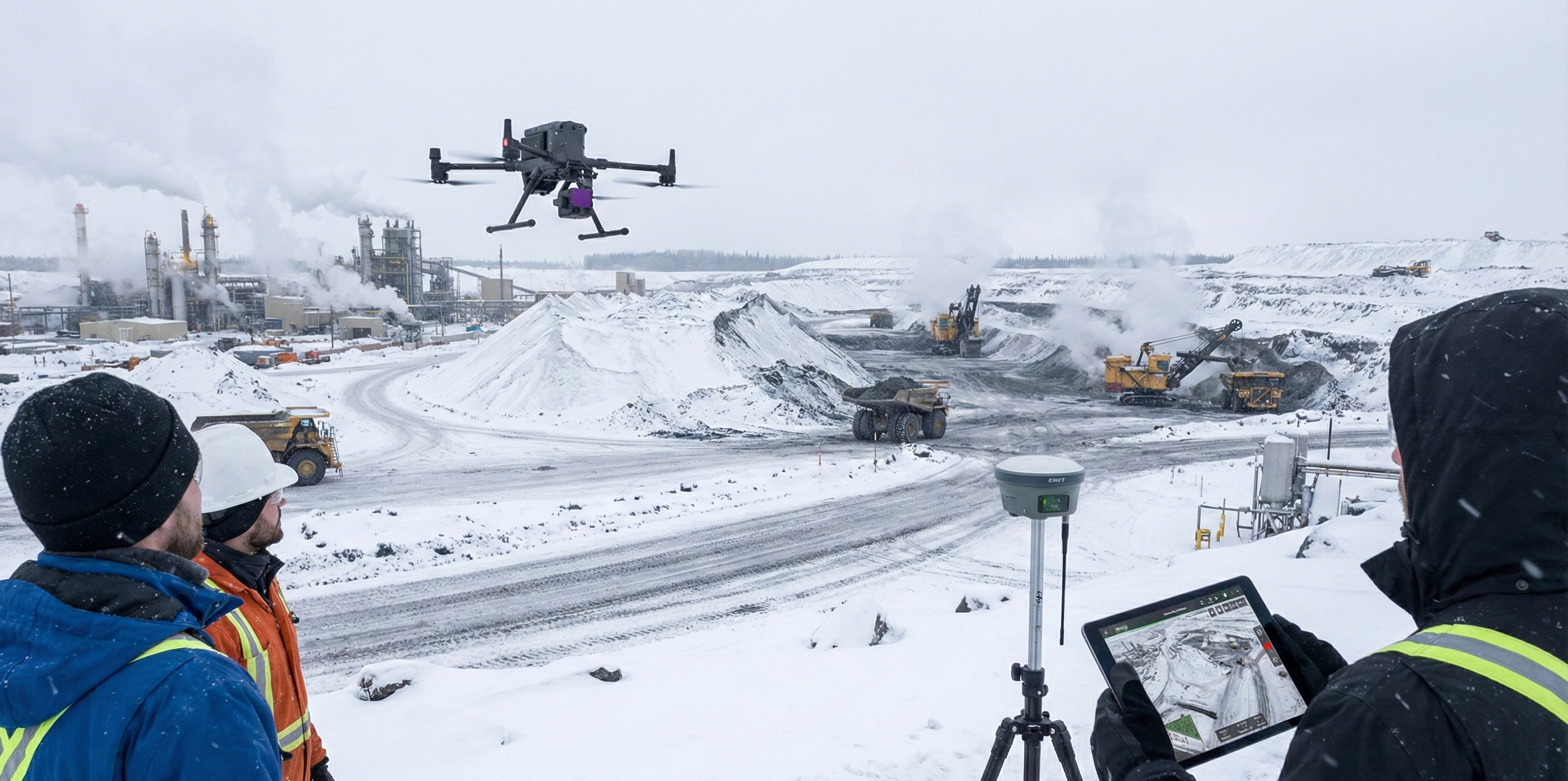 Drone Photogrammetry for Oil Sands Mining Mapping and Survey