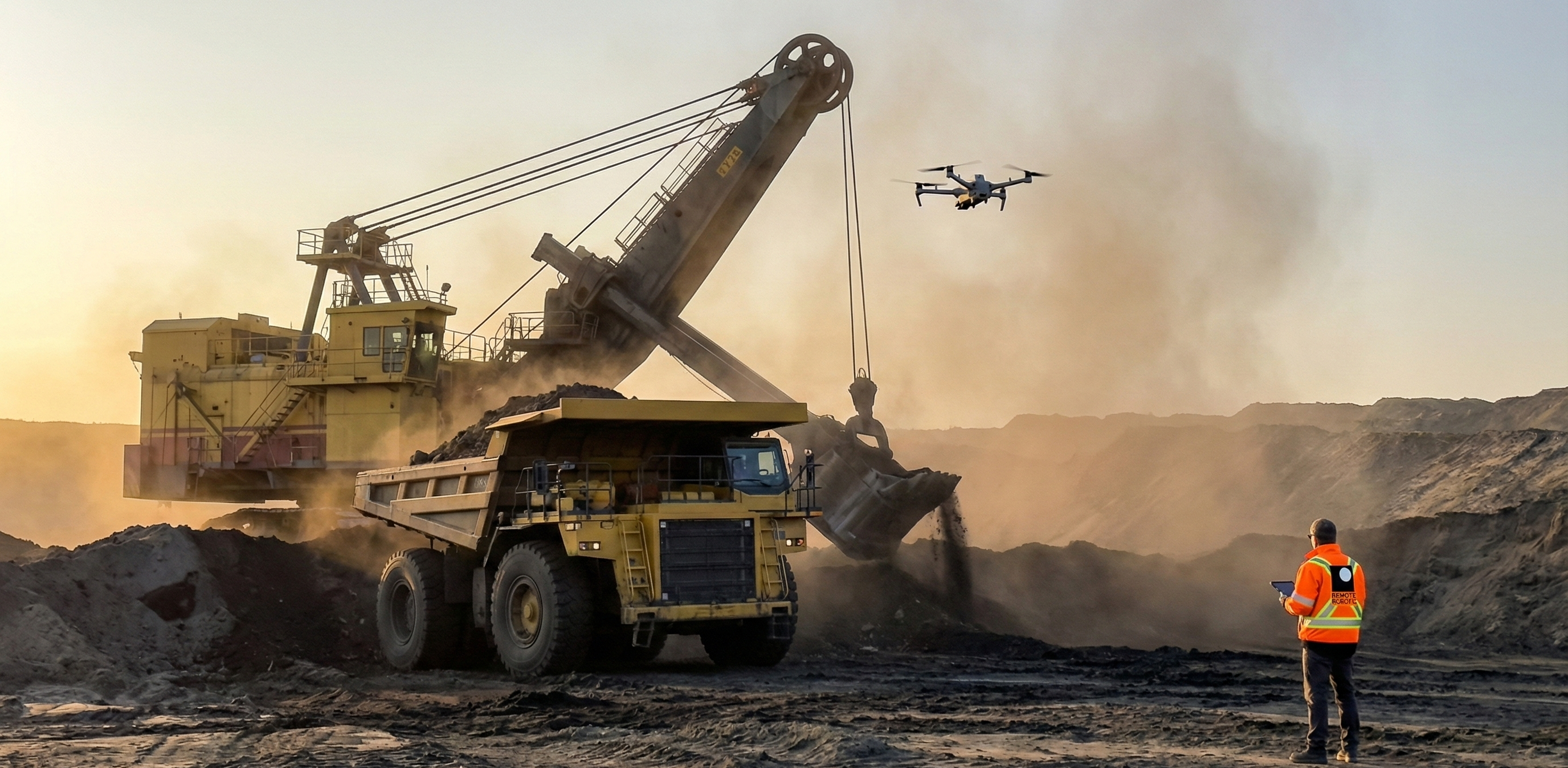 Drone-Based 3D Imaging for Heavy Equipment Inspection in Mining