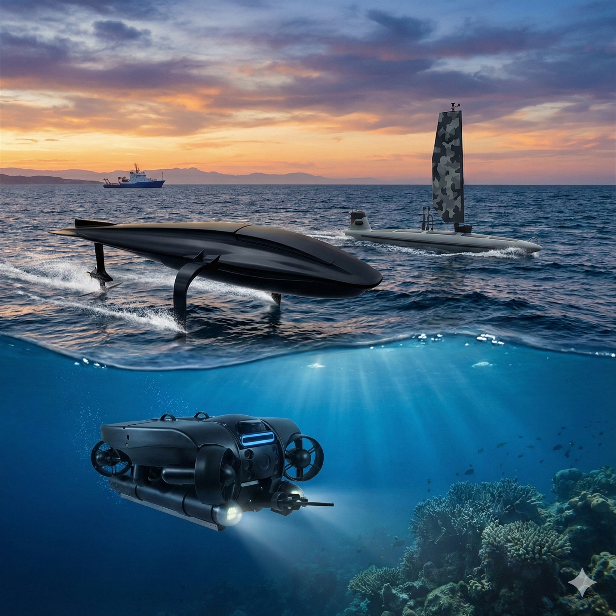 Maritime Robotics, ROVs & Uncrewed Surface Vehicles